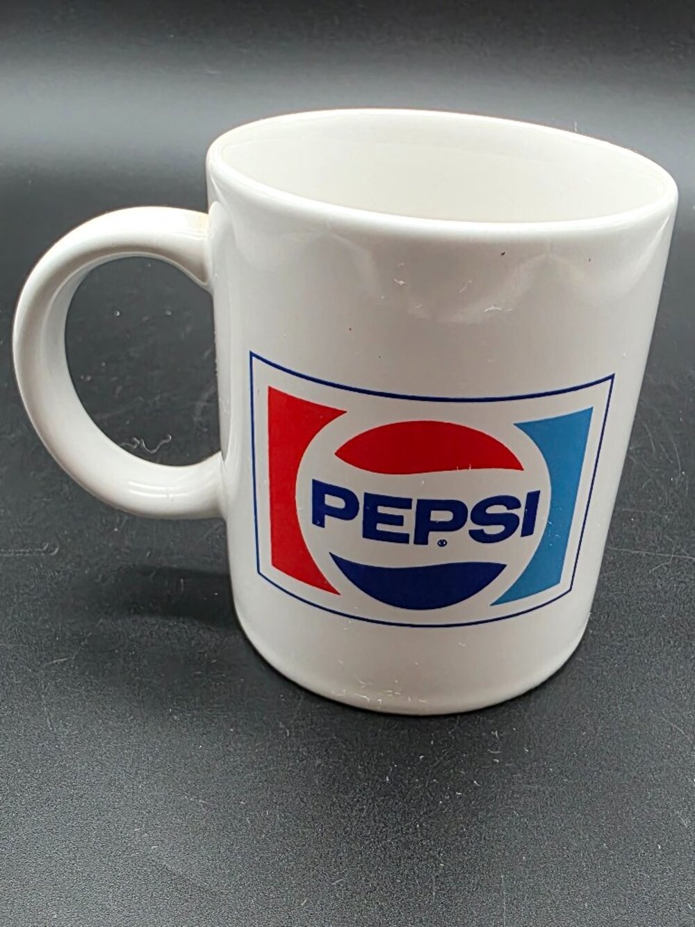Vintage Pepsi Cola Red and Blue Logo Coffee Mug Cup
